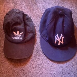 Adidas and NY Logo Caps